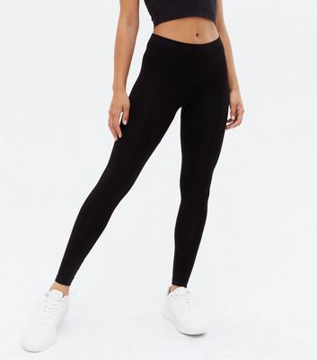 Click to view product details and reviews for 2 Pack Black Jersey High Waist Leggings New Look.