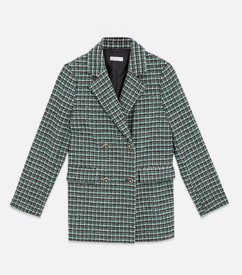 oversized checkered blazer