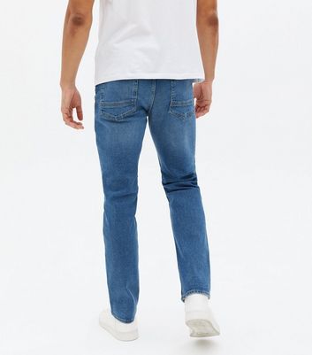 mid blue slim fit jeans