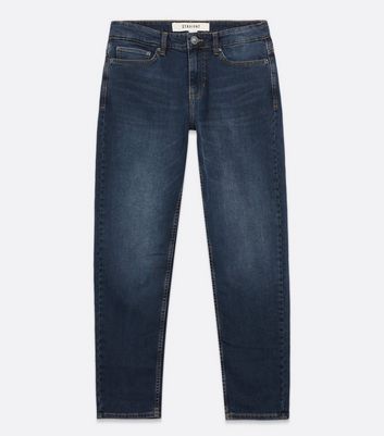 dark wash blue jeans mens