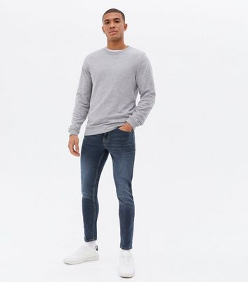 Blue Skinny Fit Stretch Jeans
