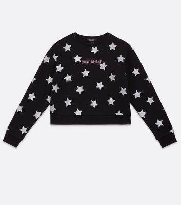 Star Glitter Logo Sweatshirt 
