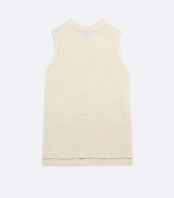 Damen Bekleidung Tall Cream Crew Neck Sleeveless Vest Jumper Damen Bekleidung Tall Cream Crew Neck Sleeveless Vest Jumper