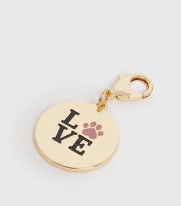 gold pet tag