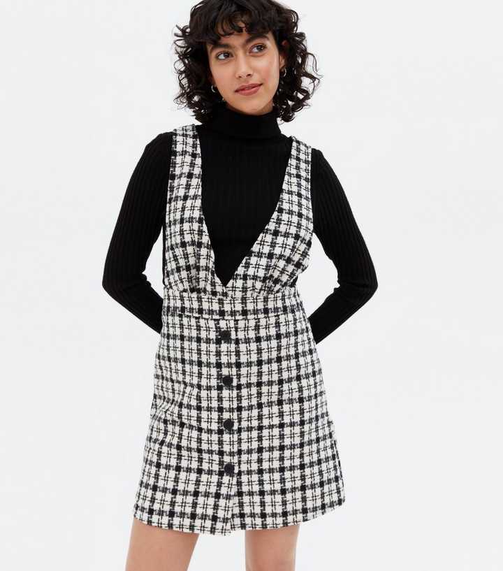 boucle pinafore