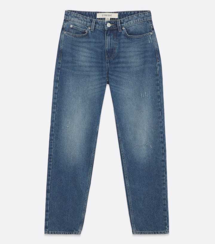 Straight Fit Jeans in Mid blue - Men, Denim