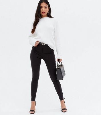 belted high waist skinny pants  RK Collections Boutique