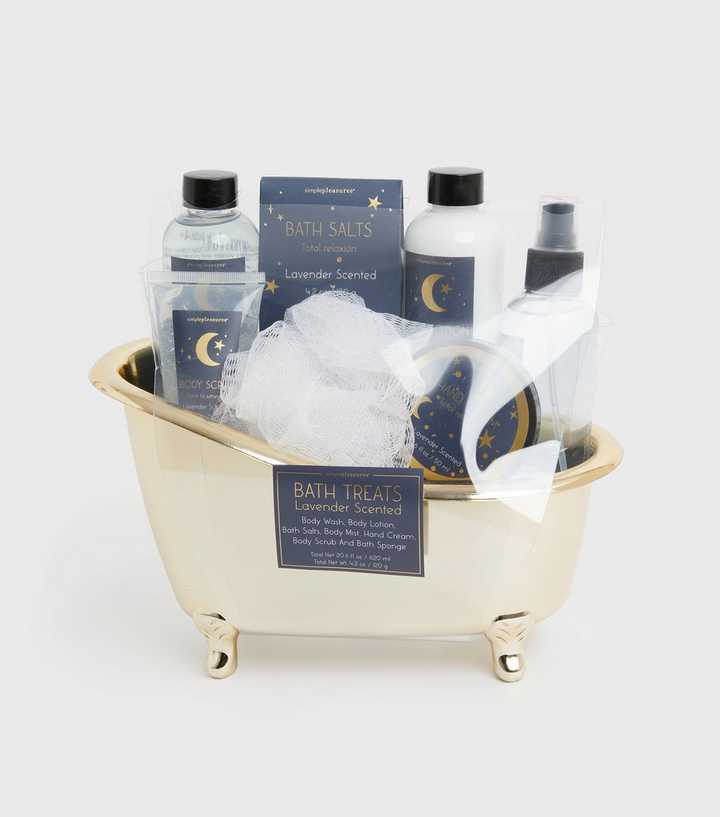Navy Lavender Scented Bath Treats Set