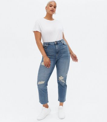 ripped mom jeans size 18