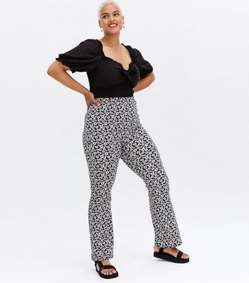 Floral Print Formal Wide Leg Trouser | Oxendales