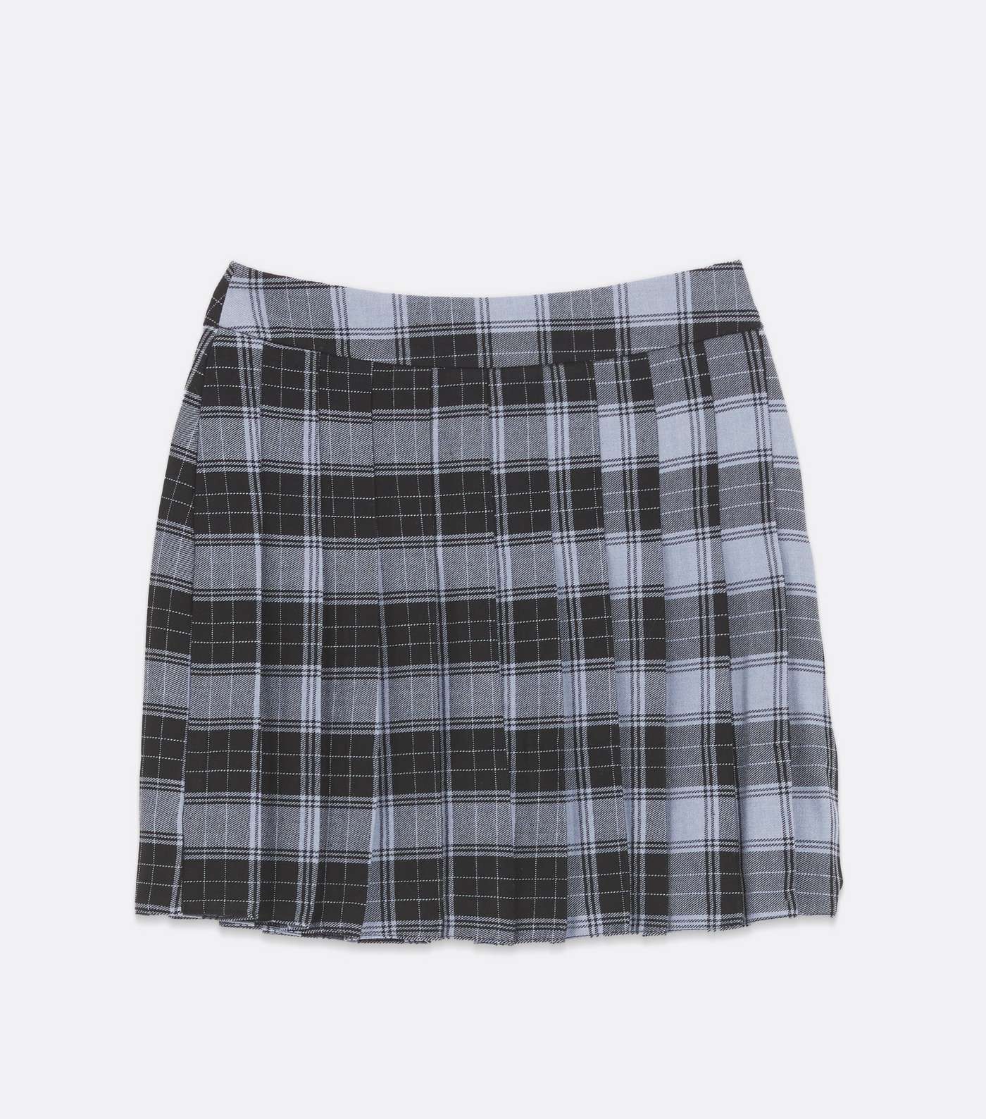 Girls Blue Check Pleated Tennis Skirt Image 5