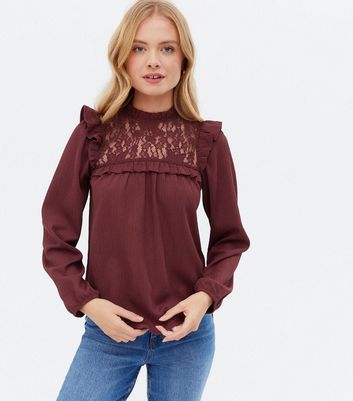 High neck hotsell blouse new look