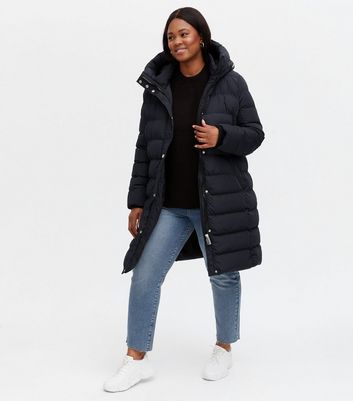 Blue Vanilla Curves Navy Hooded Long 