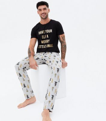 mens jogger pyjamas set