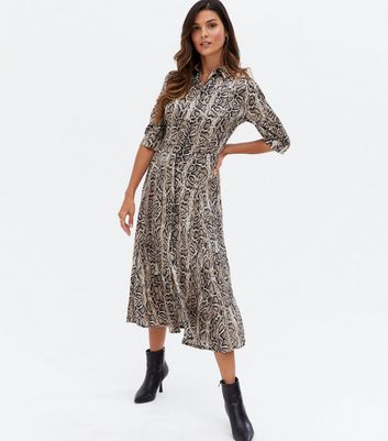 new look snakeskin dress