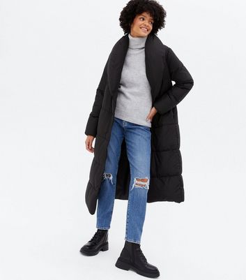 Bershka long puffer outlet coat