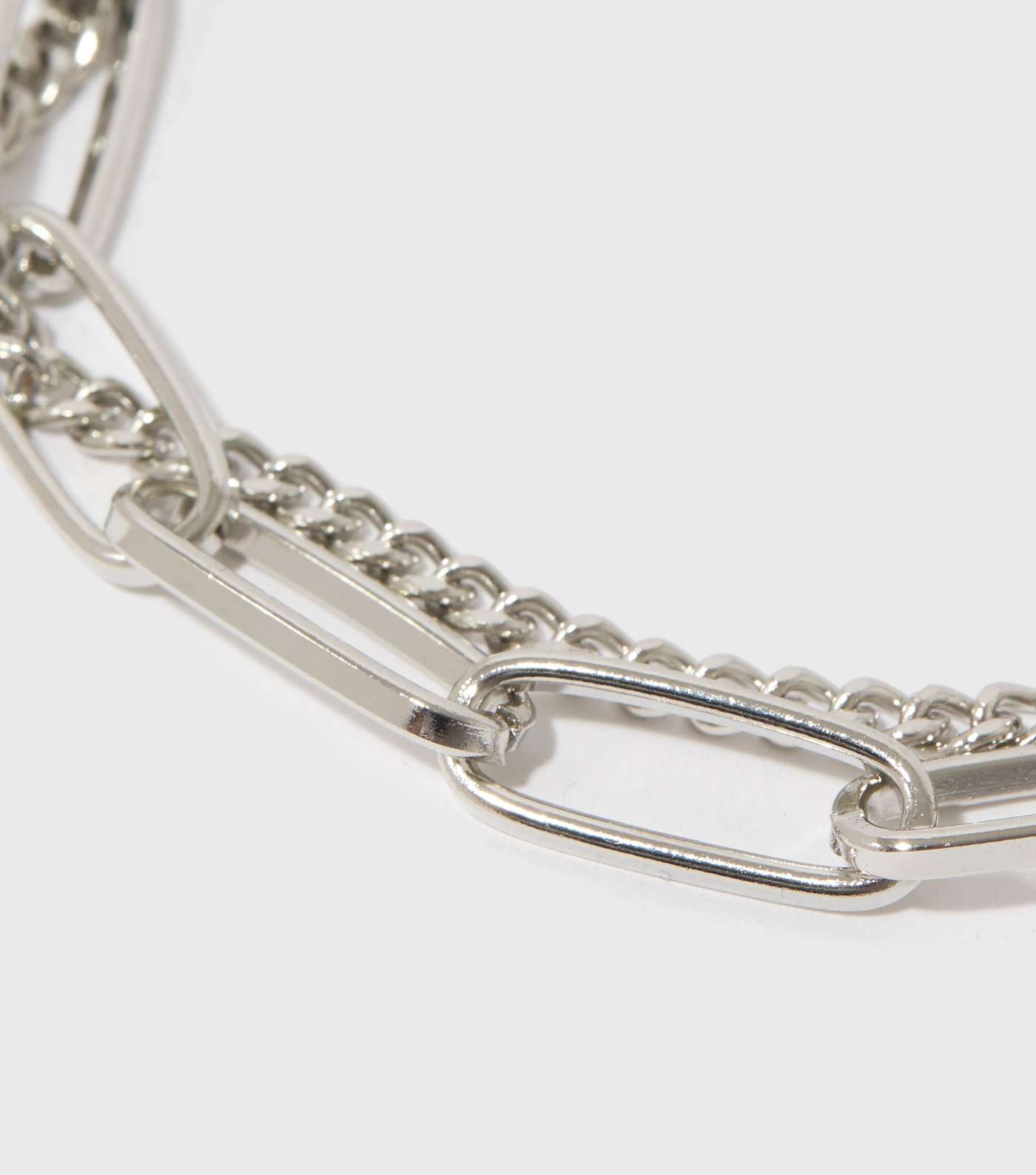 Silver Double Chain Bracelet Image 3