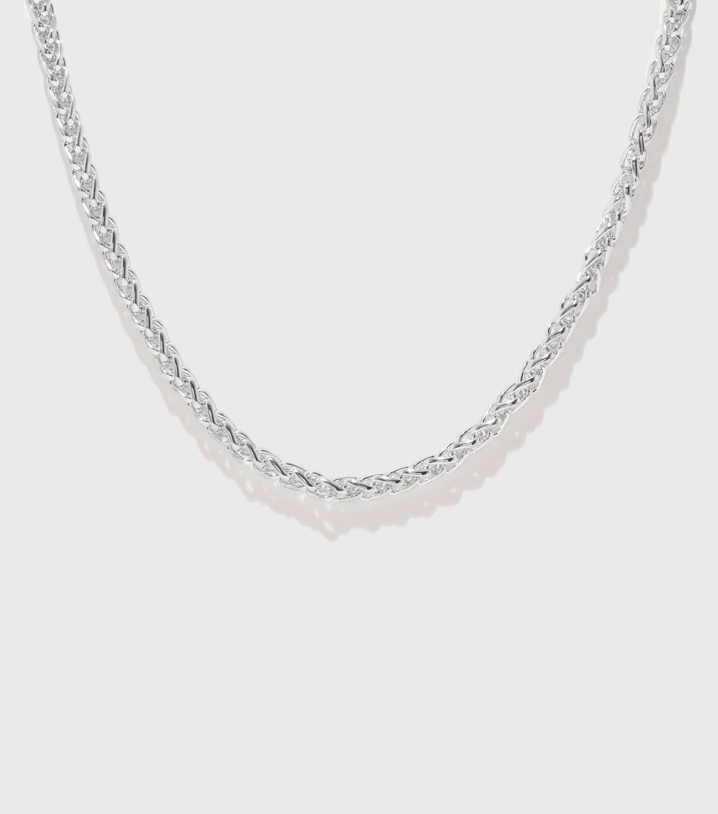 Silver Skinny Chain Necklace Image 2