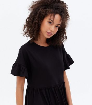 New Look Women's Tall Black Midi Smock Dress - UK 8