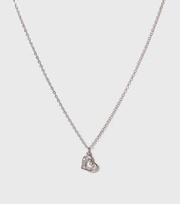 Ladies sale heart necklace