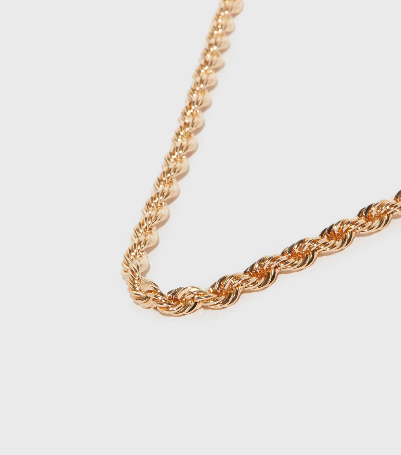 Gold Twisted Chunky Chain Necklace Image 2