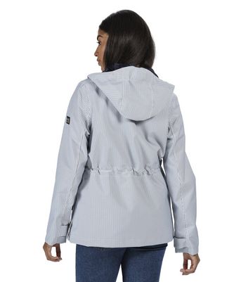 striped waterproof jacket