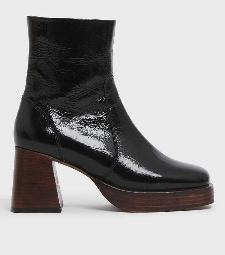 new look platform ankle boots