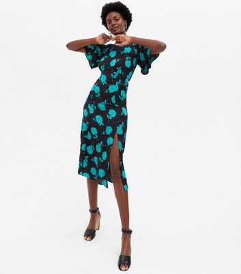 split hem midi dress