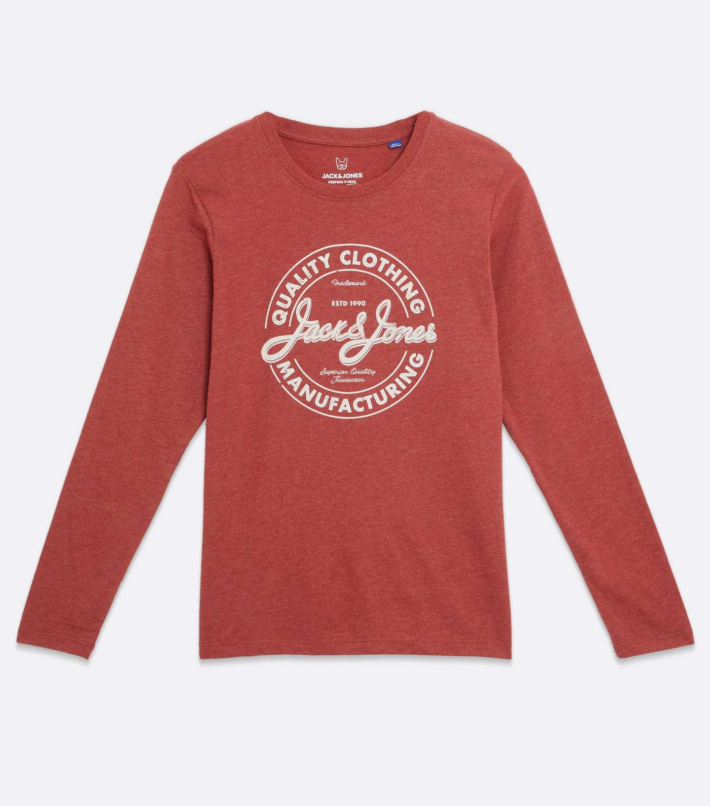 Jack & Jones Junior Red Long Sleeve Logo T-Shirt Image 5