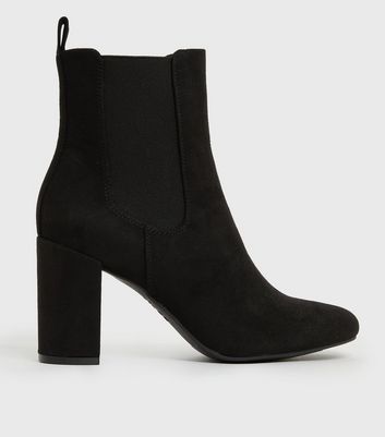 suede block heel boots