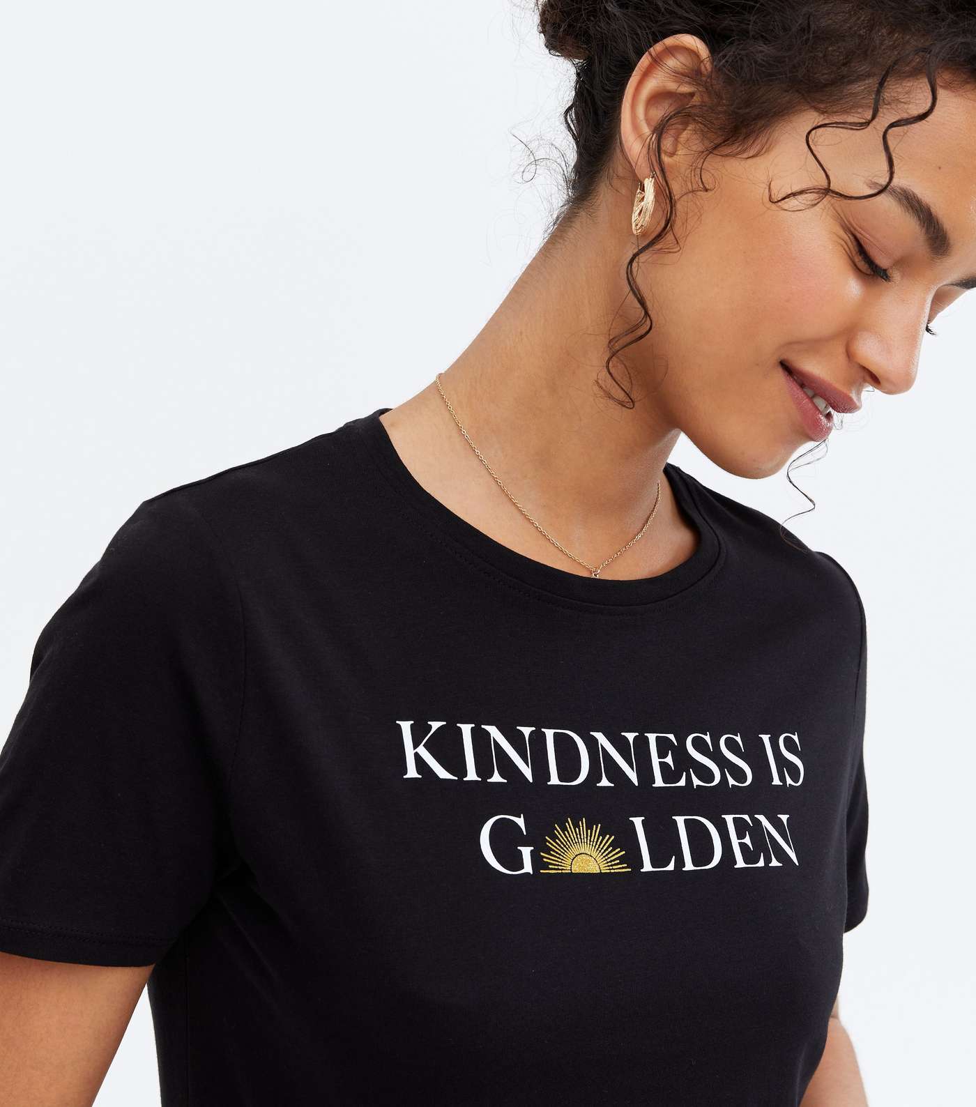 Black Logo Kindness Is Golden T-Shirt