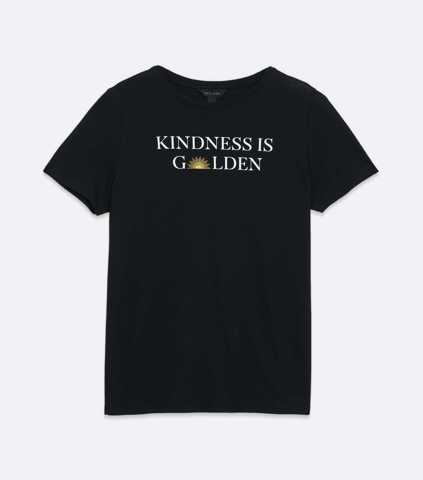 Black Logo Kindness Is Golden T-Shirt Image 5