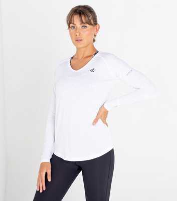 Dare 2b Laura Whitmore White Long Sleeve Sports Top
