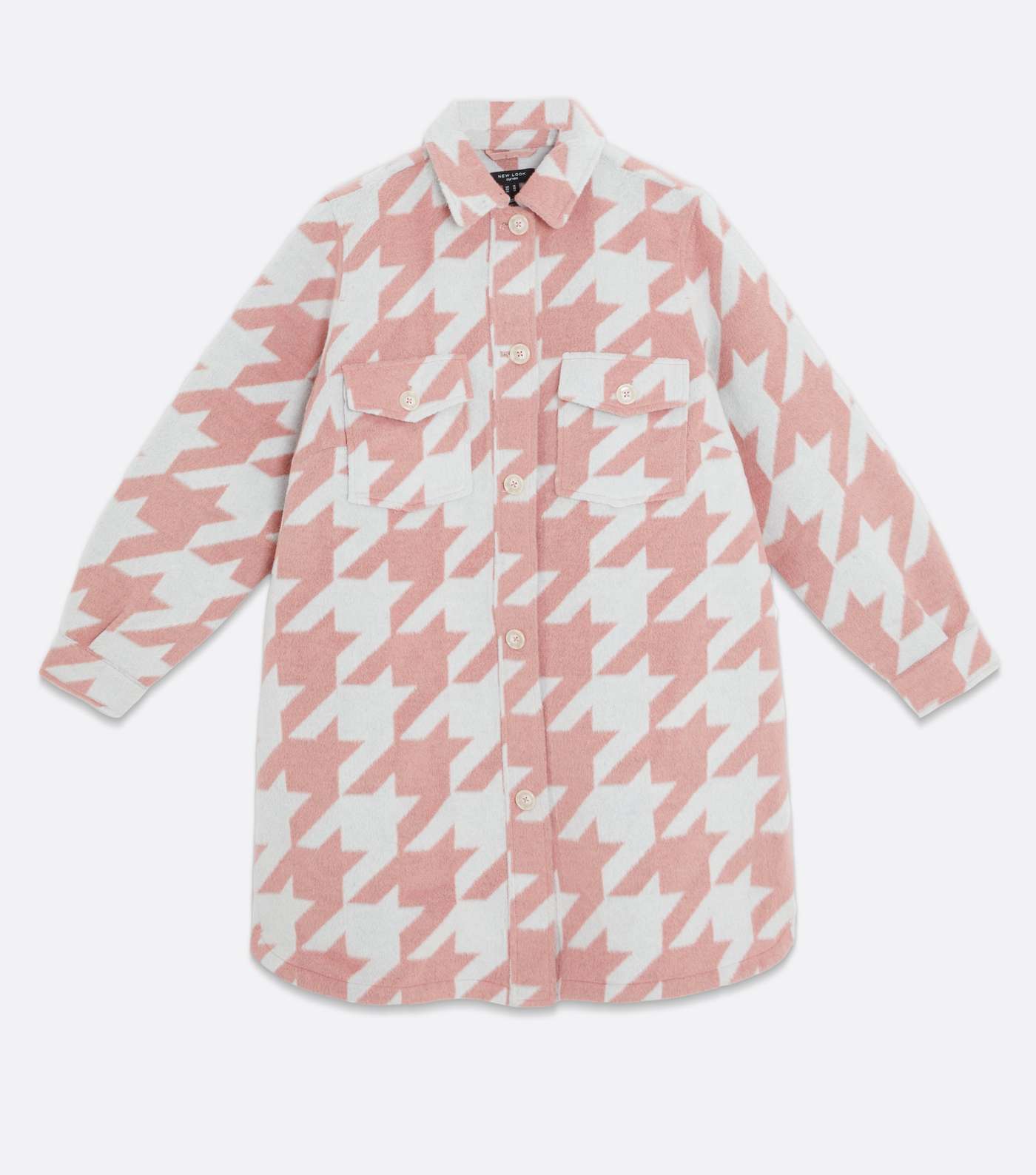 Curves Pink Dogtooth Shacket Image 5