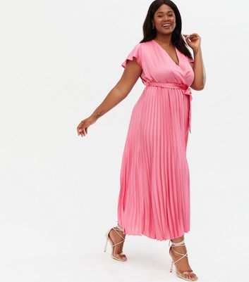 New look cheap pink wrap dress