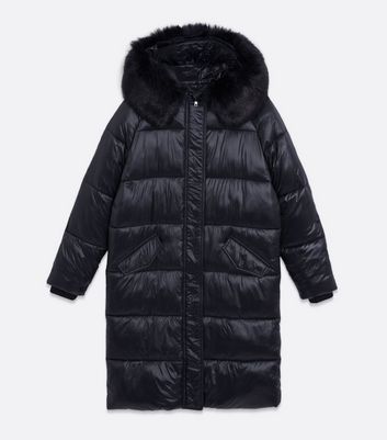 Black wet outlet look coat zara