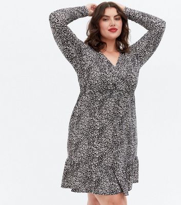 asos new look leopard print dress