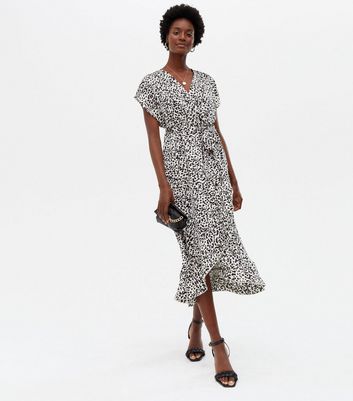 wrap leopard dresses