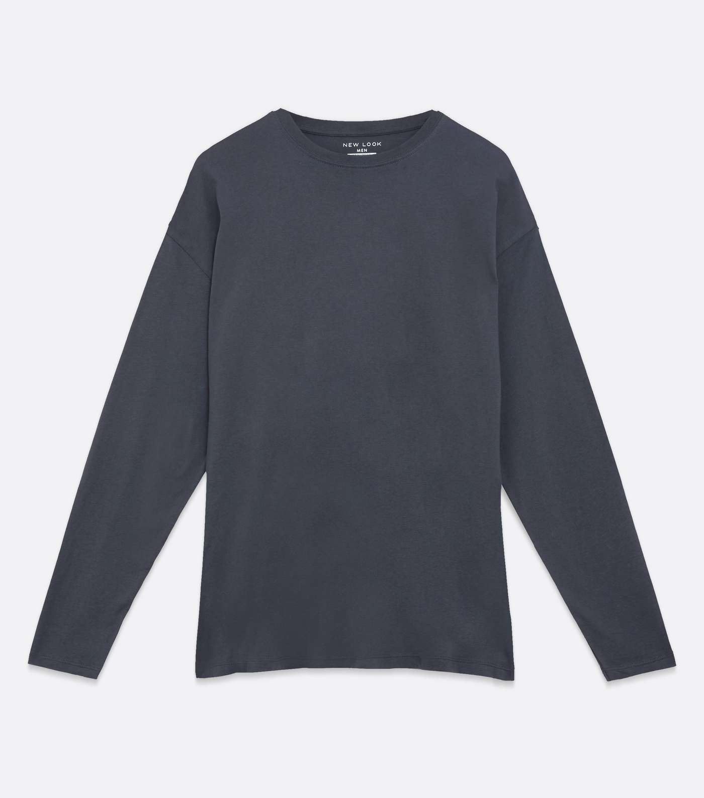 Dark Grey Long Sleeve Oversized T-Shirt Image 5