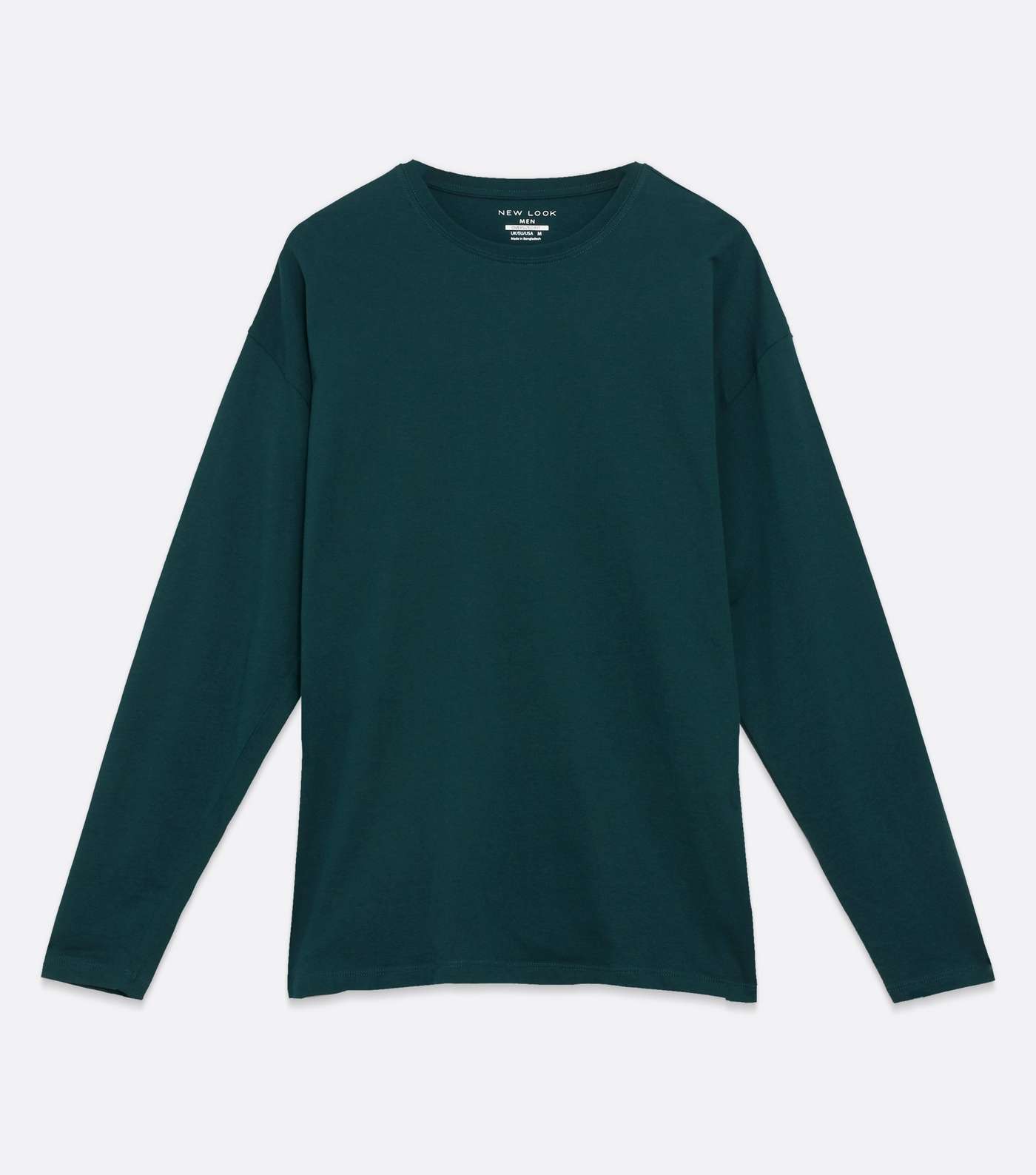 Dark Green Long Sleeve Oversized T-Shirt Image 5