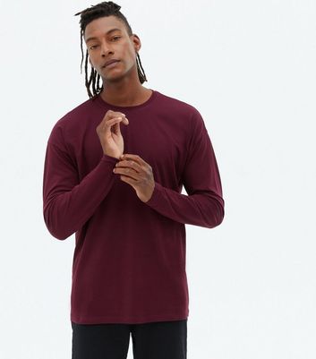 Maroon long cheap sleeve shirt outfit