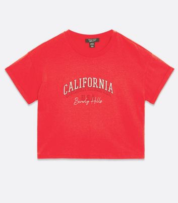 Girls Red California Logo T-Shirt | New Look