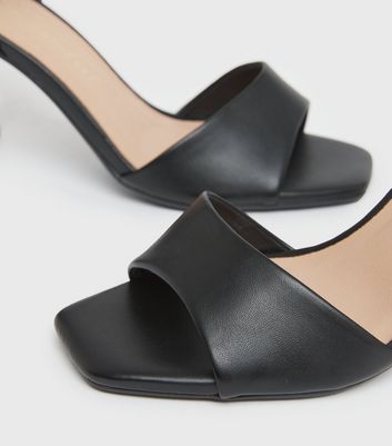 Click to view product details and reviews for Black Open Toe Block Heel Sandals New Look Vegan.