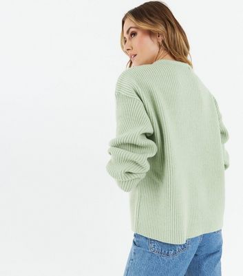 mint green knitwear