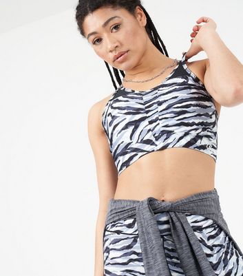 zebra crop hoodie
