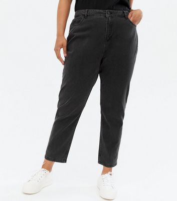 high rise straight leg jean