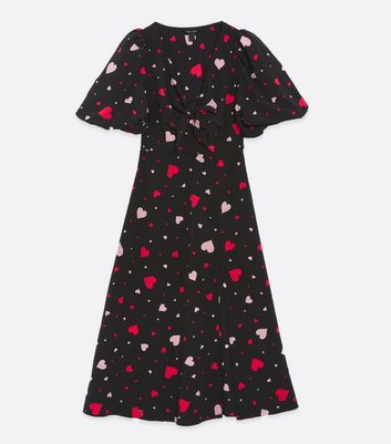 new look red and black dress