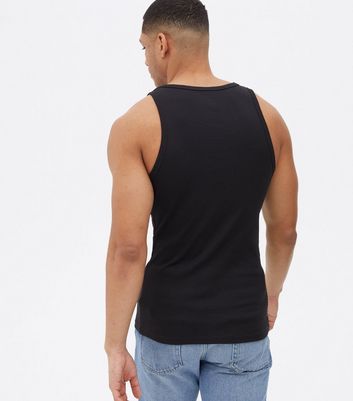 black muscle vest