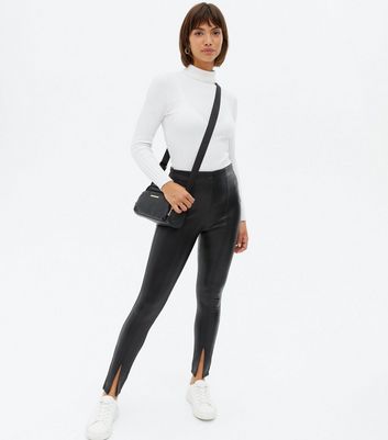 new look faux leather leggings