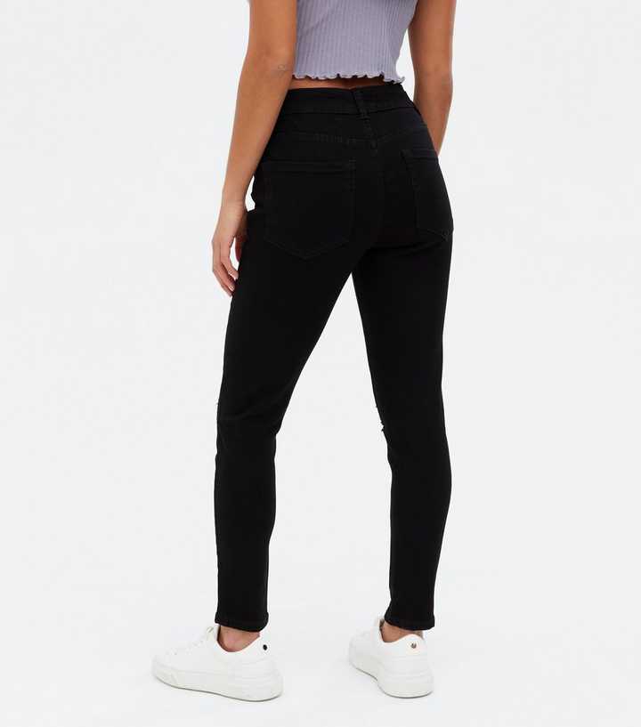 RSQ Super High Rise Ripped Girls Black Jeggings - ShopStyle